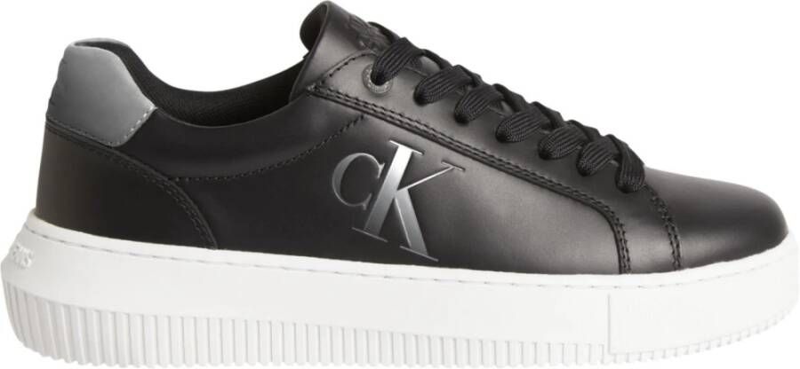Calvin Klein Plateausneakers CHUNKY CUPSOLE LACEUP LOW ESS M met zilverkleurige details - Foto 2