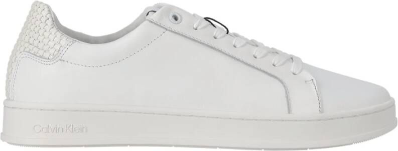 CK Calvin Klein Leren sneakers met labelbadge
