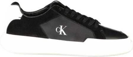 Calvin Klein Leren Low-Top Sneakers met Gewatteerde Binnenzool