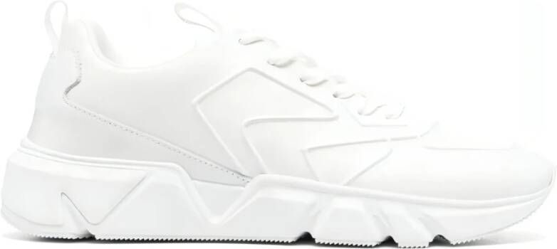 Calvin Klein Leren Sneakers voor Heren White Heren