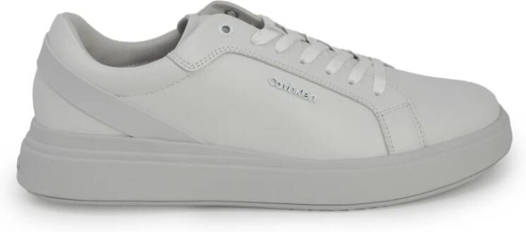 Calvin Klein Eenvoudige Vetersneakers White Heren