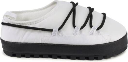 Calvin Klein Minimalistische Witte Polyester Slof