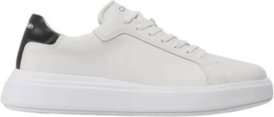 CK Calvin Klein Sneakers van leer met contrastgarnering model 'LACE UP'