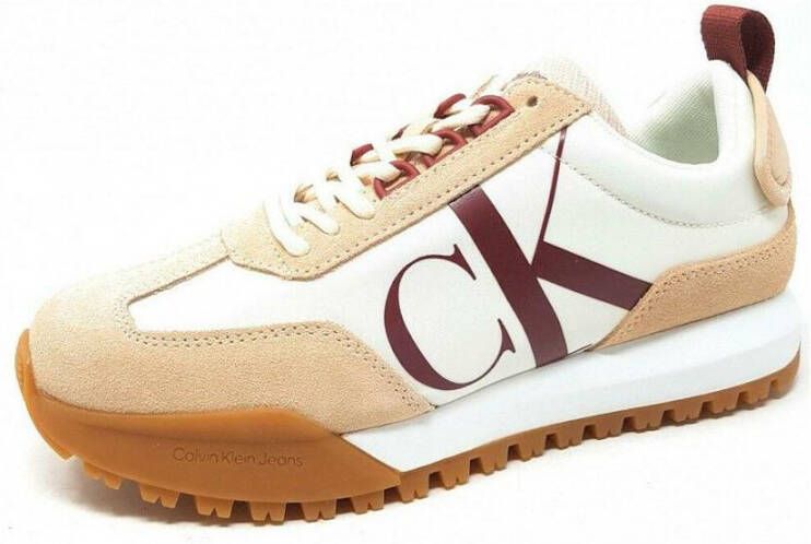 Calvin Klein New Retro Runner Laceup Low sneaker Beige Dames