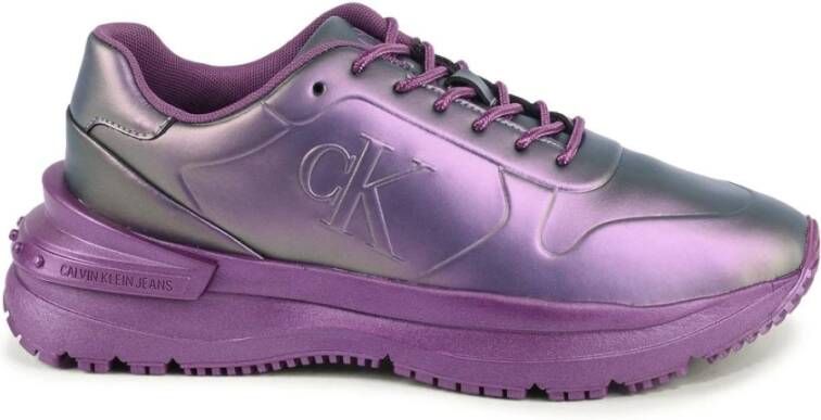 Calvin Klein Paarse LowTop Casual Sneakers