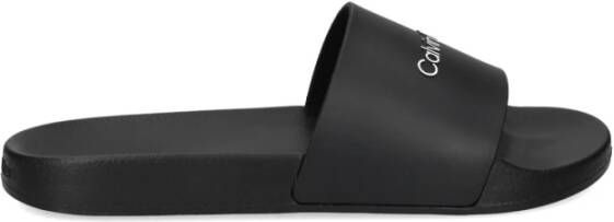 Calvin Klein Platte PVC-muiltjes met logo