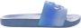 Calvin Klein Platte PVC-muiltjes met logo reliëf Blue Heren - Thumbnail 1