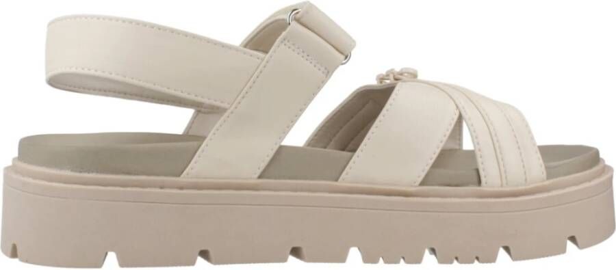 Calvin Klein Platte Sandalen met Plakkerige Band