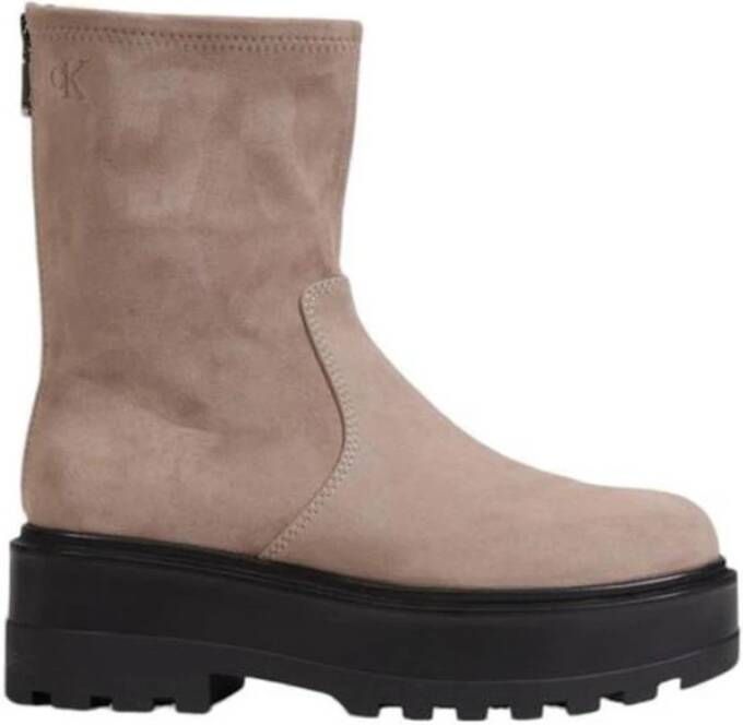 Calvin Klein Polyester Laars Dames Herfst Winter Collectie Gray Dames