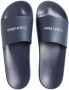 Calvin Klein Blauwe Bedrukte Pantoffels Lente Zomer Mannen Blue Heren - Thumbnail 3