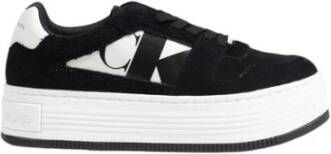 Calvin Klein Premium Leren Sneaker Collectie Black Dames