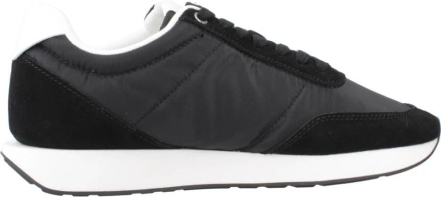 Calvin Klein Sneakers laag 'Essential Retro Mixed Texture' zwart wit