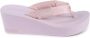 Calvin Klein Roze Platform Wedge Teenslipper - Thumbnail 1