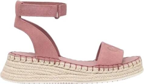 Calvin Klein Roze Sandalen Minimalistisch Ontwerp Pink Dames