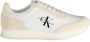 Calvin Klein Sportieve Beige Veterschoenen met Contrastdetails Beige Dames - Thumbnail 9
