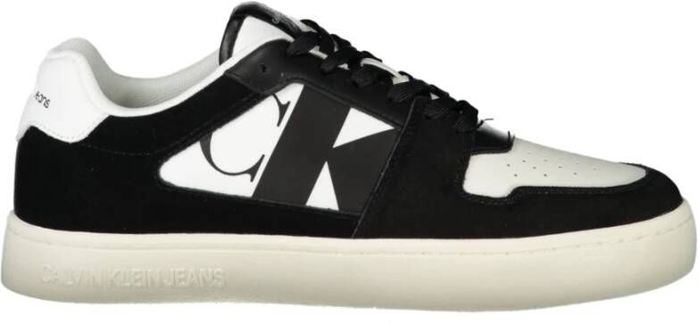 Calvin Klein Sportieve witte sneakers met zwarte details