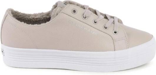 Calvin Klein Plateausneakers VULC FLATFORM LACEUP LOW LW met zachte rand