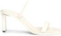 Calvin Klein Leren Twee-band Sandalen Beige Model - Thumbnail 3