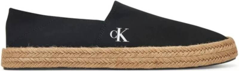 Calvin Klein Jeans Zwarte Canvas Espadrilles voor Mannen