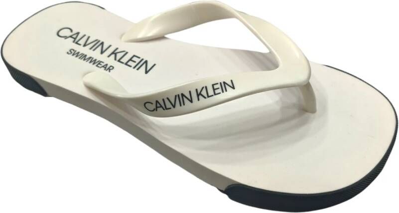 Calvin Klein Slippers Wit Heren