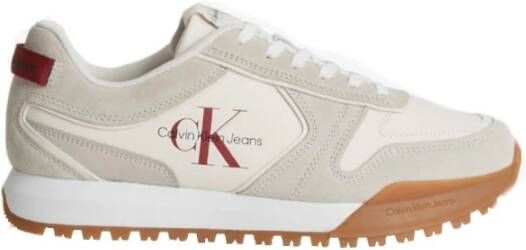 Calvin Klein Irregular Lines W Runner Sneakers Beige Dames