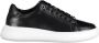 Calvin Klein Zwarte Polyester Sneaker met Contrasterende Details Zwart - Thumbnail 4