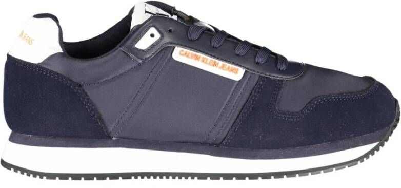 Calvin Klein Blauwe Polyester Sneaker met Contrasterende Details Blue Heren - Foto 3