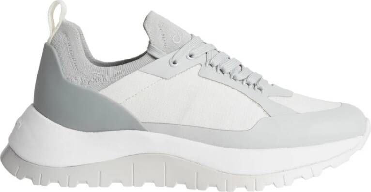 CK Calvin Klein Soksneakers met labelprint model 'KNIT RUNNER DYNAMIC LACE'