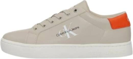 Calvin Klein Stijlvolle Sneakers voor Mannen en Vrouwen Beige Heren