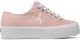 Calvin Klein Rose Sneakers met Contrasterende Details Roze Dames - Thumbnail 11