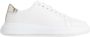 Calvin Klein Sportieve witte vetersneakers met contrastdetails White Dames - Thumbnail 14
