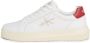 Calvin Klein Sportieve witte vetersneakers met print White Heren - Thumbnail 1