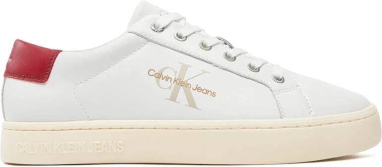 Calvin Klein Stijlvolle Sneakers voor Mannen en Vrouwen White Heren
