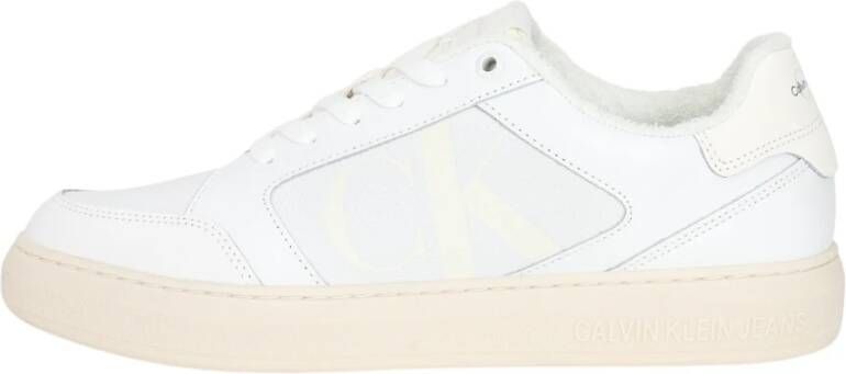Calvin Klein Sneakers met ck-logo aan de zijkant vrijetijdsschoen lage schoen veterschoen