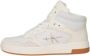 Calvin Klein Basket Cupsole Mid Mono Hoge sneakers Leren Sneaker Dames Wit - Thumbnail 2