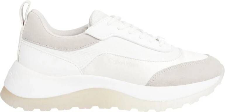 Calvin Klein Witte stijlvolle sneakers voor vrouwen White Dames