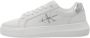 Calvin Klein Witte Polyester Sneaker met Contrasterende Details White Dames - Thumbnail 10