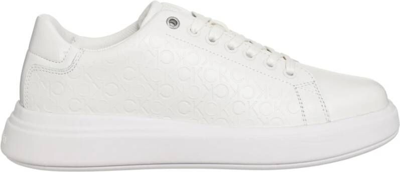 CK Calvin Klein Sneakers van leermix met labeldetails model 'RAISED'