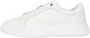 Calvin Klein Gend Neut Lace Up Lage sneakers Leren Sneaker Dames Wit - Thumbnail 2