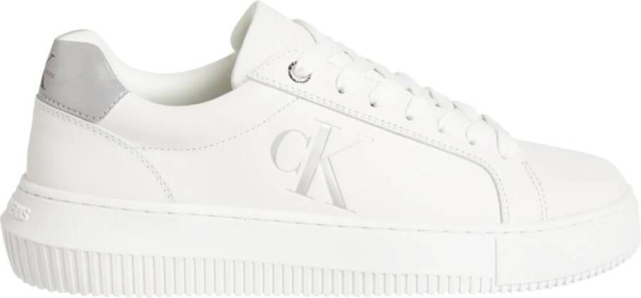 Calvin Klein Plateausneakers CHUNKY CUPSOLE LACEUP LOW ESS M met zilverkleurige details - Foto 2