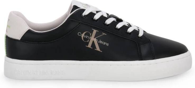 Calvin Klein Contrasterende Detail Sneaker voor Black