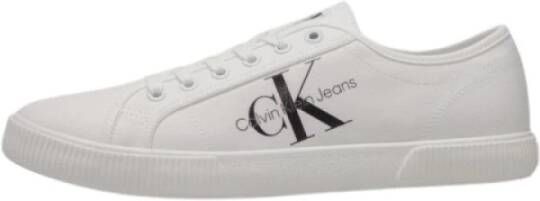 Calvin Klein Essentiële Witte Heren Sportschoenen White Heren