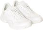 Calvin Klein Witte stoffen en leren sneakers voor heren White Heren - Thumbnail 1