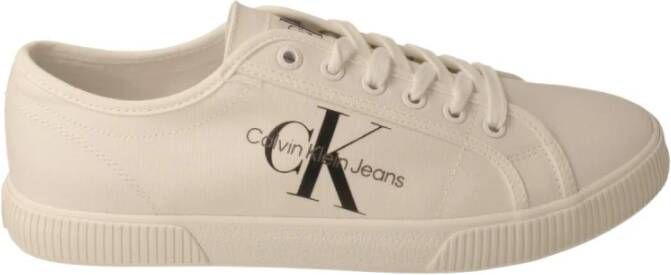 Calvin Klein Essentiële Witte Heren Sportschoenen White Heren