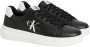 Calvin Klein Plateausneakers CHUNKY CUPSOLE MONO LTH WN vrijetijdsschoen lage schoen veterschoen met ck-opdruk aan de zijkant - Thumbnail 14