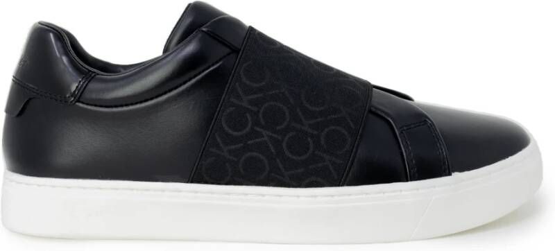 Calvin Klein Dames Sneakers Slip On Zwart Print Black Dames