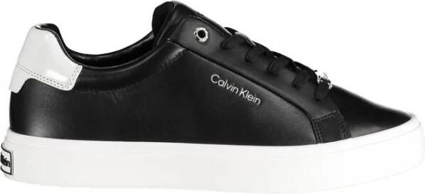 Calvin Klein Zwarte sneakers voor dames met contrasterende details Zwart Dames