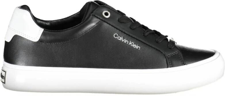 Calvin Klein Zwarte sneakers voor dames met contrasterende details Zwart Dames