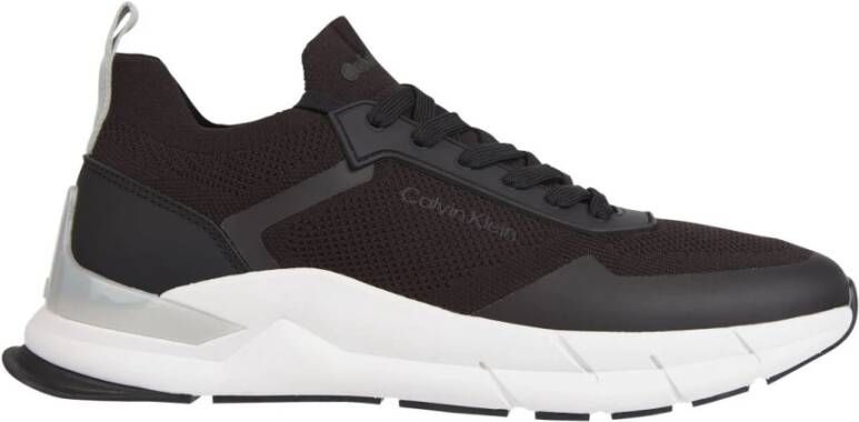 Calvin Klein Zwarte Polyester Sneakers voor Heren Black Heren Schoenen