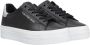 Calvin Klein Zwarte Polyester Sneaker met Contrasterende Details Black - Thumbnail 4